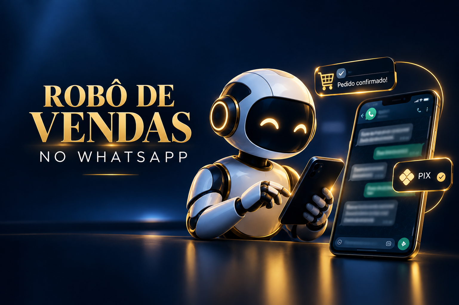 Robô de vendas automatizadas no WhatsApp